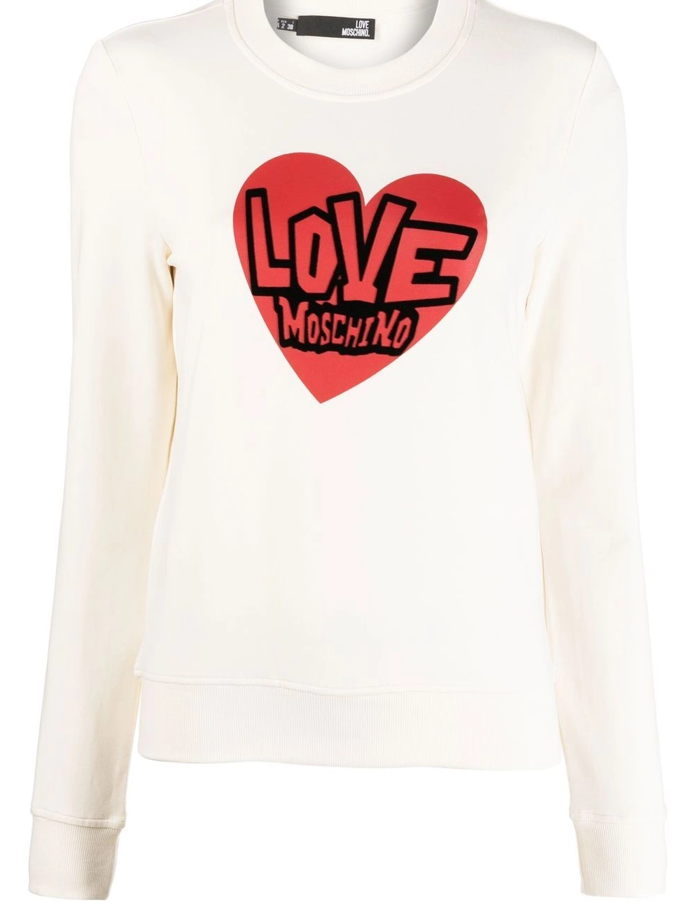sweatshirt Moschino logo Women heart-print Love 0406